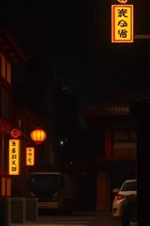 《漆夜列车》海报，深夜车厢里唯一亮着的顶灯