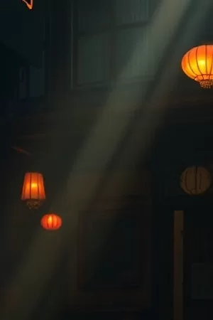《雾港来信》海报，浓雾中的港口与灯塔剪影