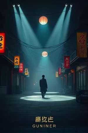 《星轨拾荒者》海报，宇航服少年站在废弃卫星残骸上